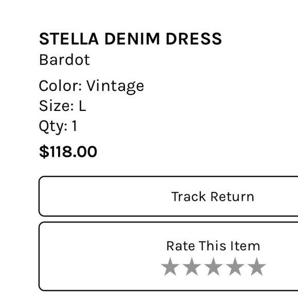 BARDOT Stella Denim Mini Dress - Picture 4 of 4